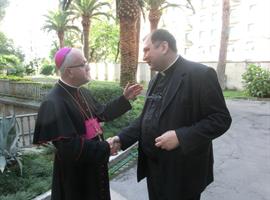 Litoměřický biskup Jan Baxant navštívil Nepomucenum